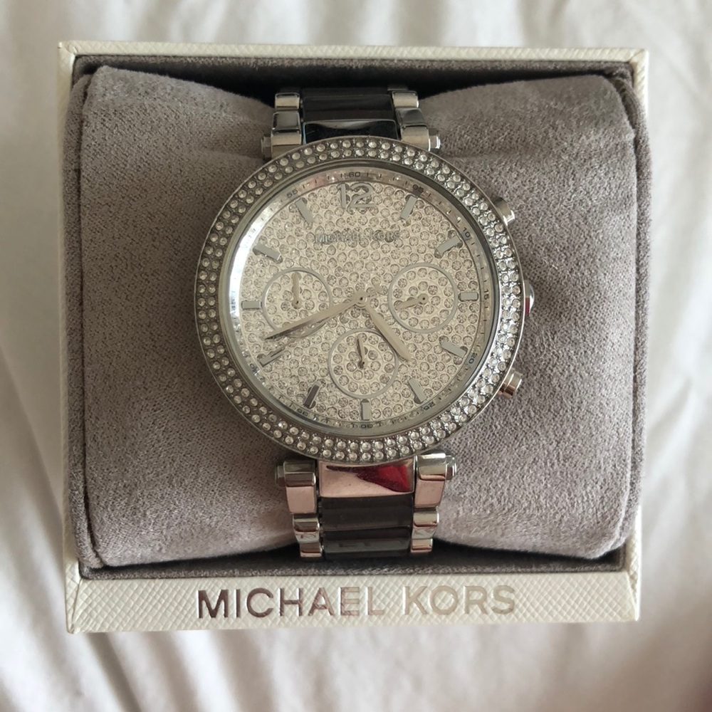 Michael Kors Silver/Gray Parker Watch